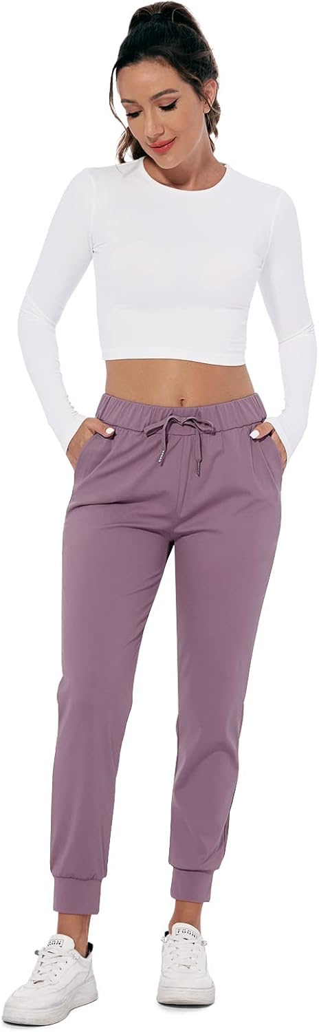 M MOTEEPI Womens Joggers Lightweight Running Pants with Pockets, Drawstring Jogging Pants - Image 6