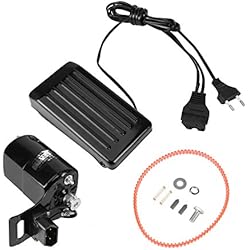 Máquina De Coser Bloqueada Singer AYNEFY Motor de máquina de coser, 180 W, 10000 RPM, pedal de pie, mando vintage, piezas de repuesto para casa, EU 220 V, color negro