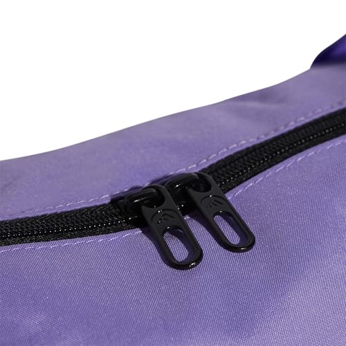 Image of adidas Essentials Linear Duffel Bag, Purple Fusion /White, XS
