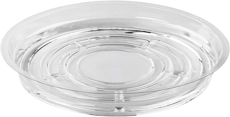 Plant Saucers,10pcs Clear Flower Pot Tray Drip Trays Plant Plate Dish for Indoor & Outdoor Plants (6 inch / 8inch / 10inch / 12inch) 10Inch
