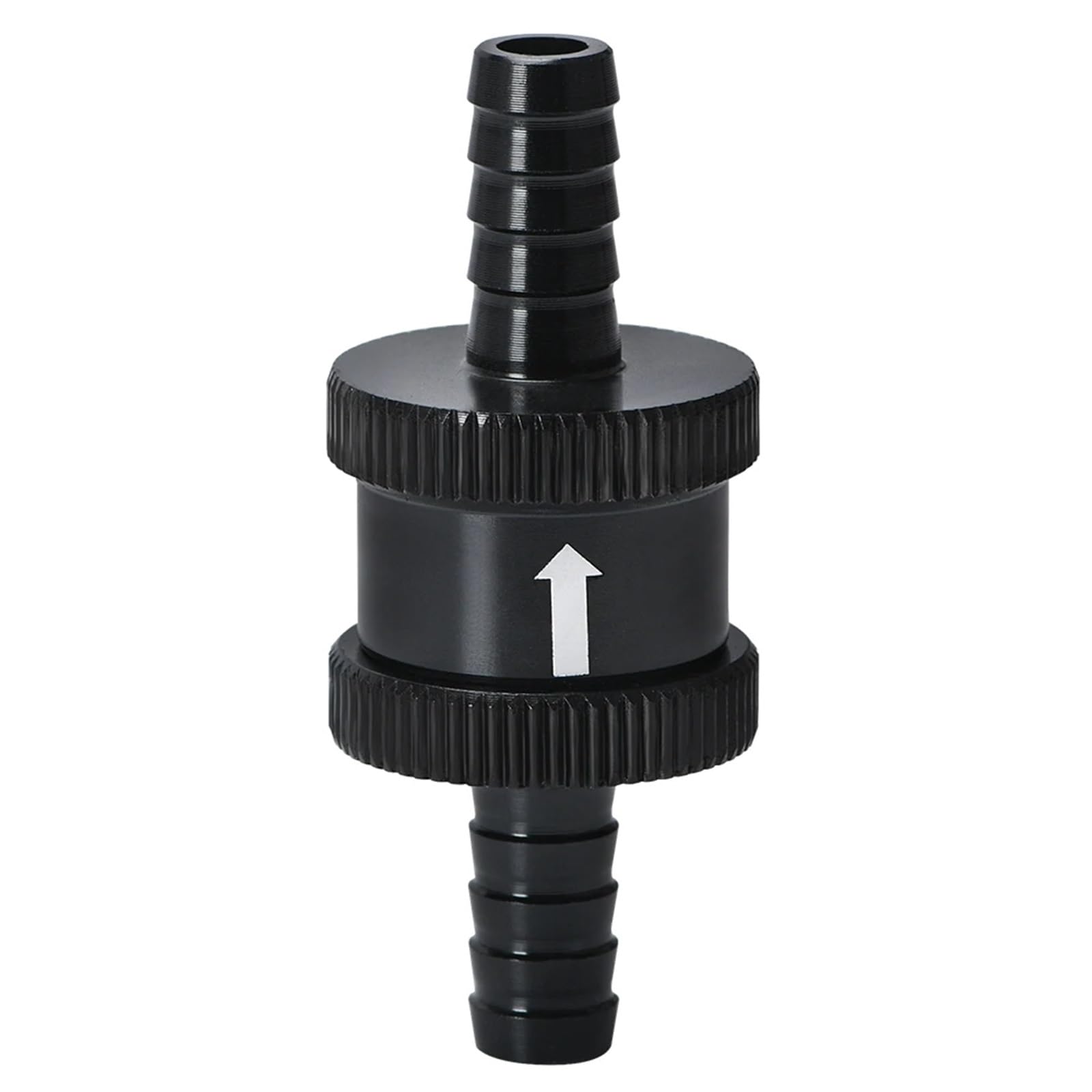 Uyzndkvsi Black Aluminum Alloy Non Return 1-Way Check Valve(Black)