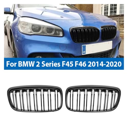 Rejilla delantera del capó en negro brillante para BMW F45 F46 Tourer 3