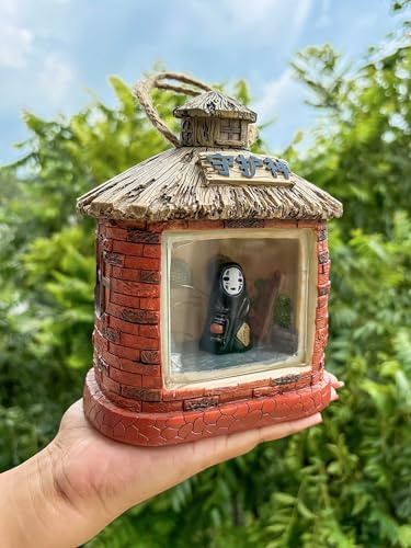 Image of ComicSense.xyz Anime Night Lamp for Room Home Decor, Lonely Spirit Hut Lamp (Red)
