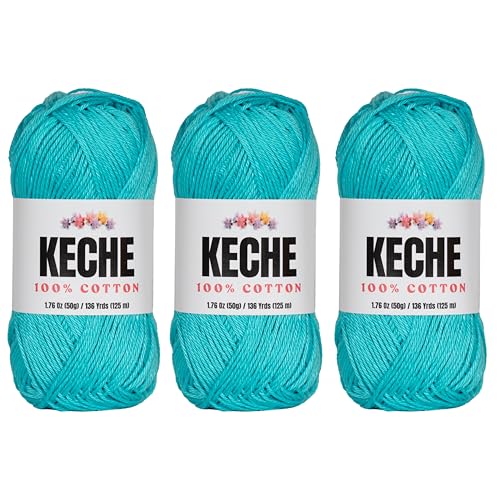 Cotton Yarn - 100% Cotton Yarn for Crocheting and Knitting,