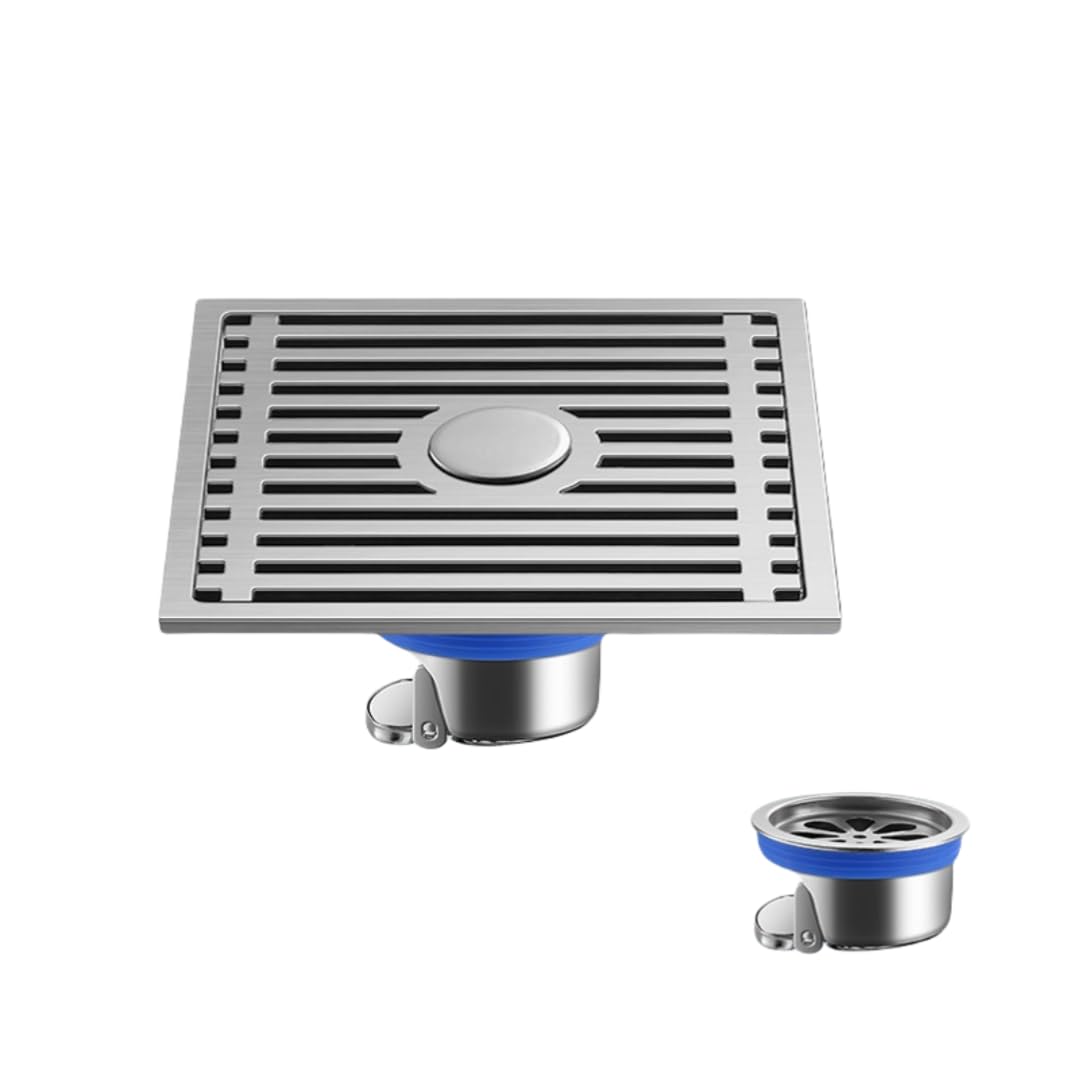 KJdxfhFH Bathroom floor drains, Bathroom Floor Drain Stainless Steel Bamboo Raft for(12x12mm Dualuse,Stainless steel core)