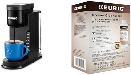 Keurig K-Express - Kit de limpieza de cafetera y cafetera para mantenimiento incluye solución de descalcificación y cápsulas de enjuague,