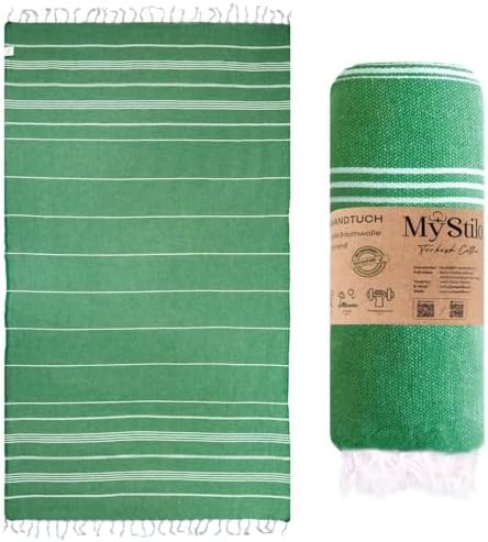 MyStilo® XXL Saunahandtuch Hamamtuch - Großes, Weiches Badetuch 100x200cm, Schnelltrocknend - Premium Strandtuch, Beach Towel, Handtuch für Männer, Frauen, Yoga und Fitness (Benett