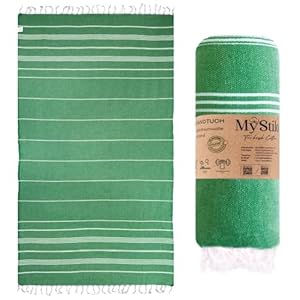 MyStilo® XXL Saunahanddoek Hamamdoek - Groot, Zacht Badhanddoek 100x200cm, Sneldrogend - Premium Strandhanddoek, Beach Towel, Handdoek voor Mannen, Vrouwen, Yoga en Fitness (Benetton)