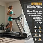 Rubber King Multi-Purpose Exercise Mat - 100% Recycled Thick Rubber Mat for Home Gym Flooring, Non-Slip, Low-Odor Durable Workout Mat for Indoor/Outdoor, Shoe-Friendly - Image 4