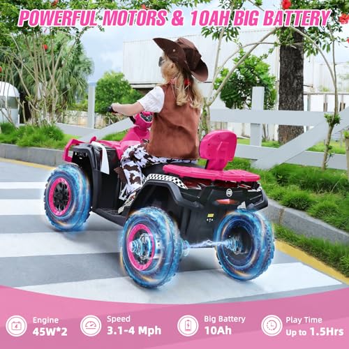 Elemara WJL009FEN1X 2 Seater Kids Atv, Ride On Electric Big Kids 4 Wheeler Quad Car thumb #2