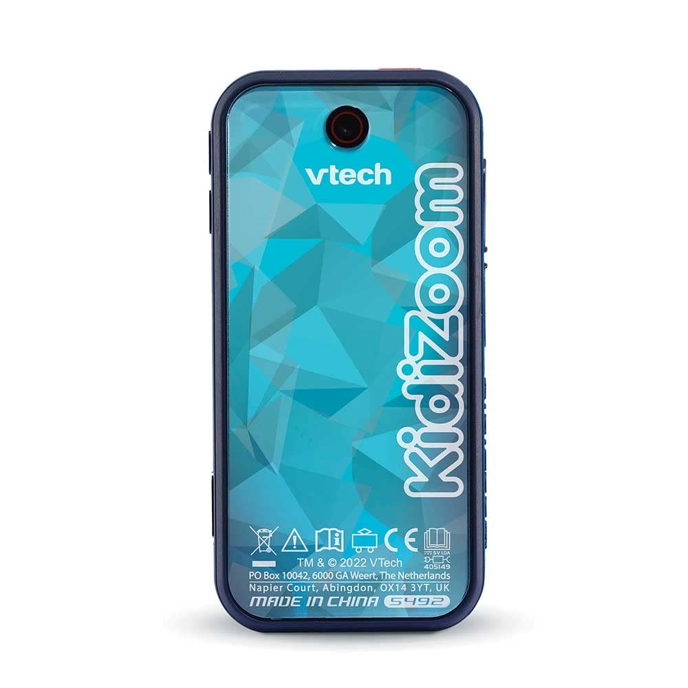 VTech - KidiZoom Snap Touch Bleu, Appareil Photo Numérique Portable, Photo, Selfie, Vidéo, Écran Tactile Couleur, Lecteur MP3, Bluetooth, Cadeau Enfant et Ado de 6 Ans à 13 Ans - Contenu en Français