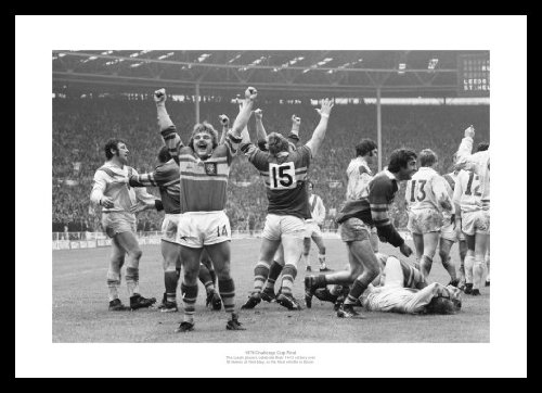 Rugby League Framed Leeds 1978 Challenge Cup Final Photo Memorabilia