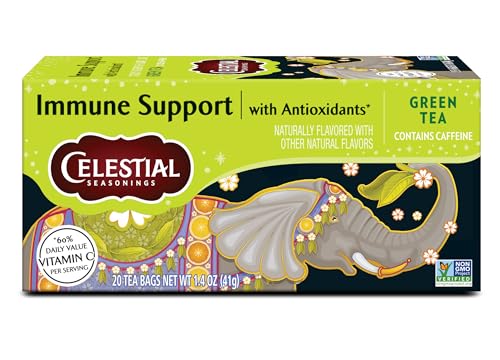 Celestial Seasonings Immune Support Green Tea 20 Tea Bags