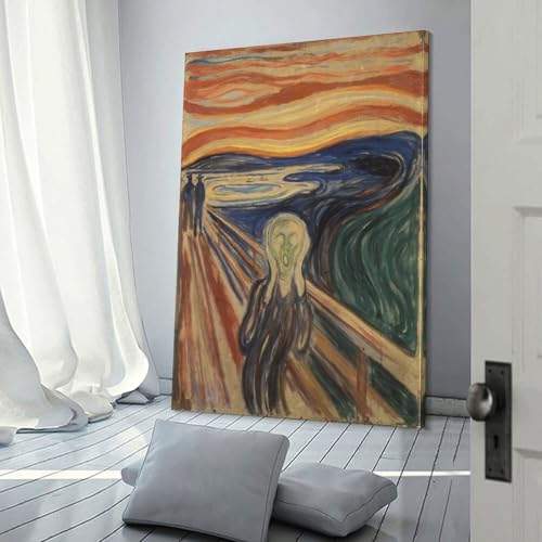 Toile Imprimée The Scream Rompre La Monotonie Des Murs Blancs Décoration Graffiti Salon
