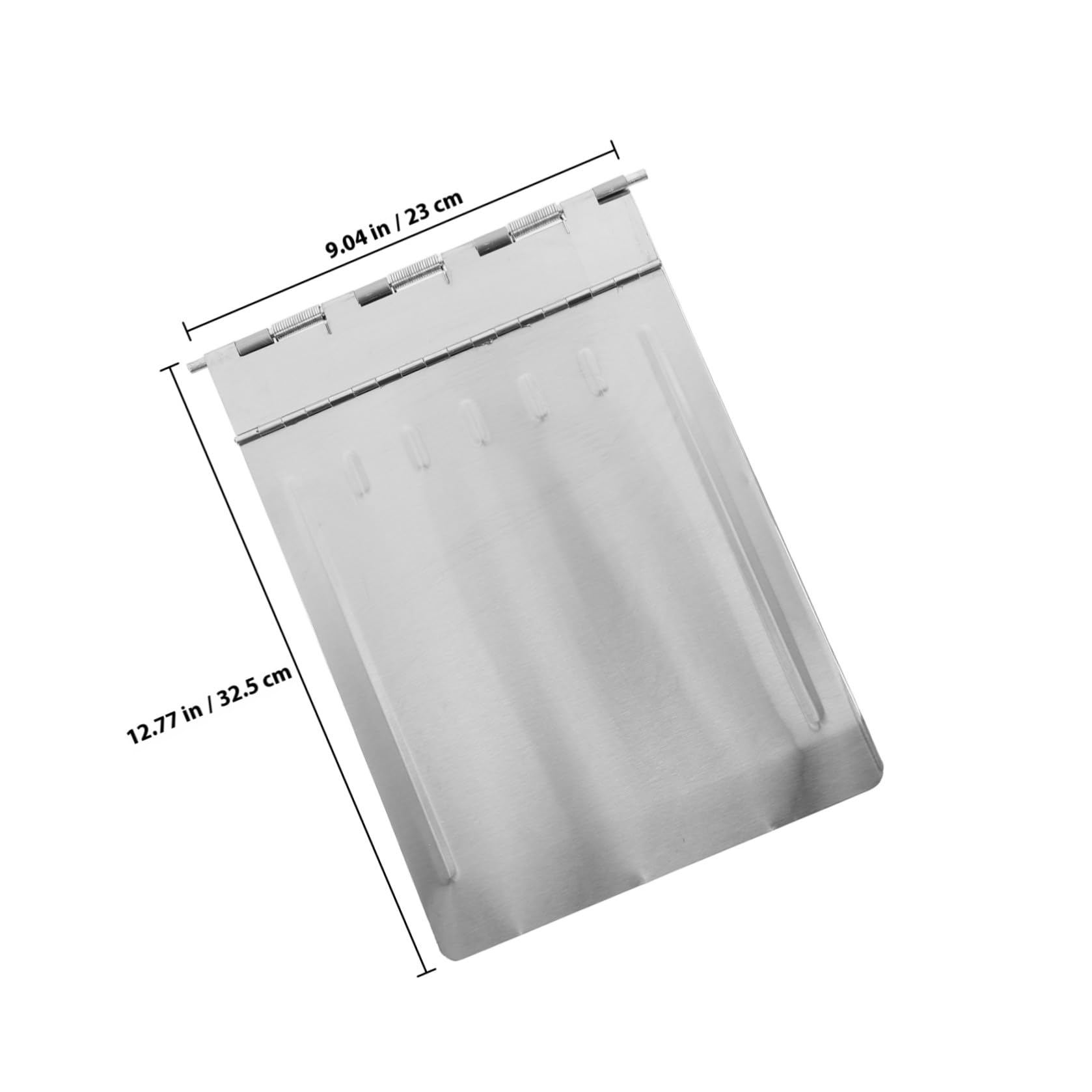 Mobestech Edelstahl Klemmbrett für Pflegeakten Silber Robust Dokumentenhalter mit Papierklemme Sicherer Halt für Unterlagen im Stationsalltag