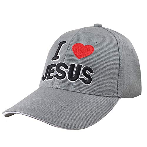 Wholesale 12-Pack Embroidered Baseball Cap Adjustable Size (I Love Jesus,) #TOP1