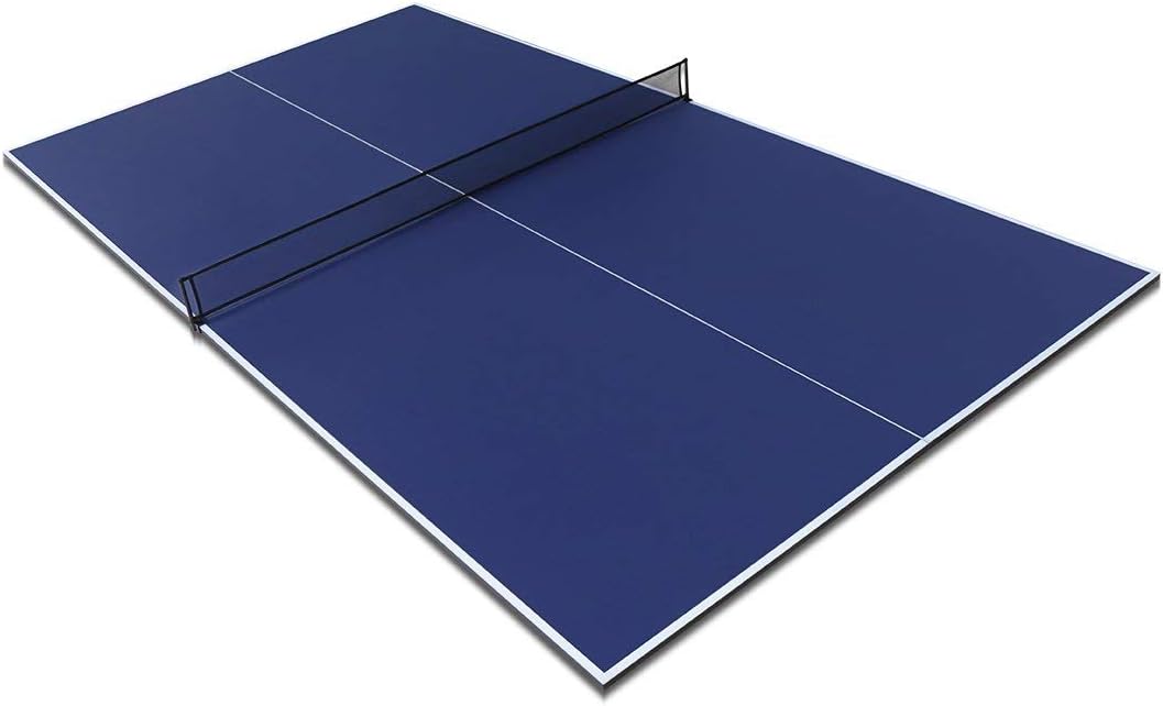 Funmall 9FT Conversion Table Tennis Top with Net Set, Blue