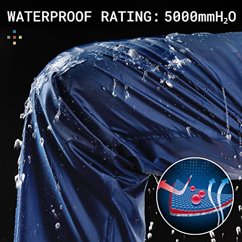 Rain Pants Men, Mens Waterproof Rain Pants Lightweight Breathable Rain Over Pants Hiking Cycling Navy S #TOP1