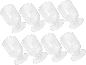 Healvian Fruteira Copos De Pudim De Sorvete Tigela De Sorvete Taças De Vinho Tinto Copo Descartável Mini Copos De Sobremesa Copo De Pudim De Vidro Recipiente De Iogurte De Vidro Vidro De