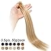 Produktbild 100% Remy Echthaar Extensions Bondings Haarverlängerung Keratin Bonding 100 Strähnen 40cm #18/613 hellgoldblond/hell-Lichtblond