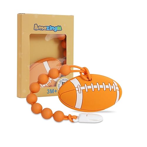 Miniatura 10 de Juguete mordedor de silicona de grado alimenticio para bebés con soporte para chupete, juguetes de dentición, juego de regalo para niños y niñas a