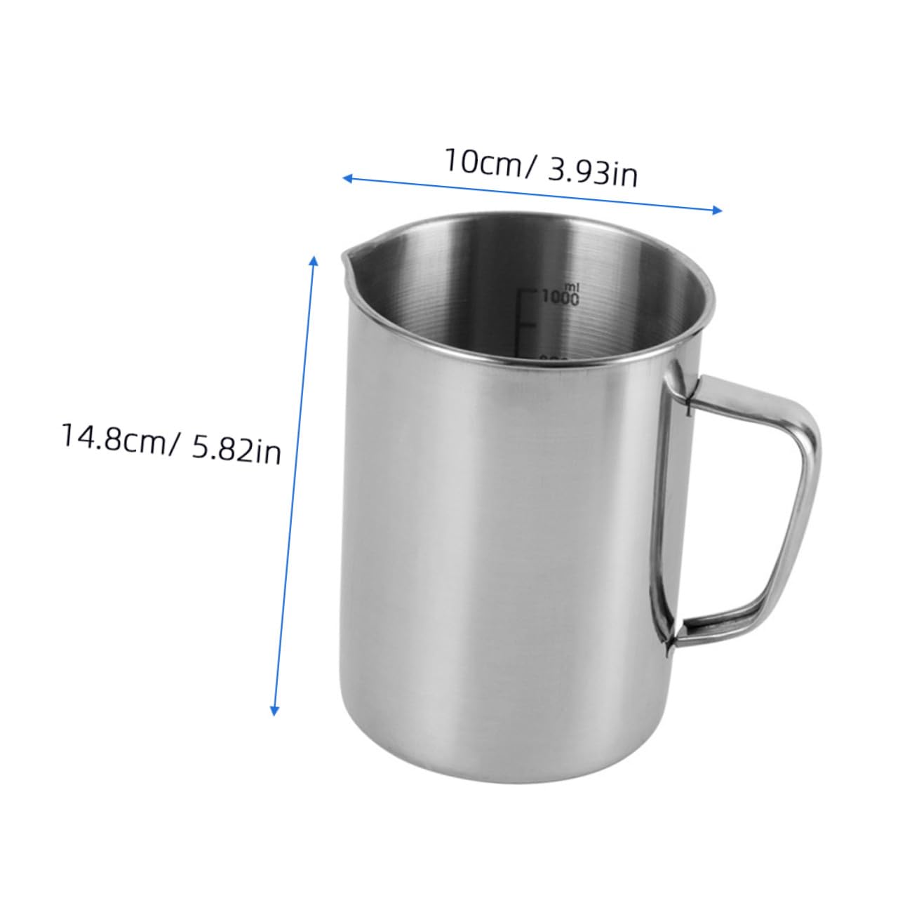 SOLUSTRE 2pièces Gobelet Gradué Acier Pour Tasse à Mesurer Précise Pour Cuisine Et Sciences Outil De Mesure Et Facile à Nettoyer
