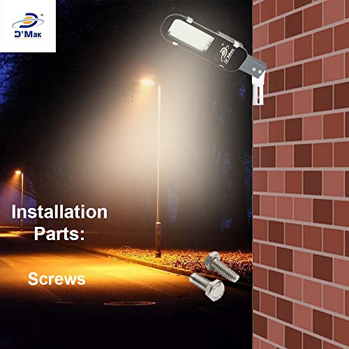 Image of D'Mak 'IP65 ' Smart and Slim Rectangular Grey Body LED Focus Pure AC Outdoor Waterproof Clam Free Street Light (Warm White, 20 Watt, 230V)