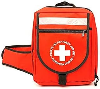 LEINAWERKE 23011 - Mochila de emergencia para primeros auxilios, color rojo, con contenido DIN 13157, 1 unidad.