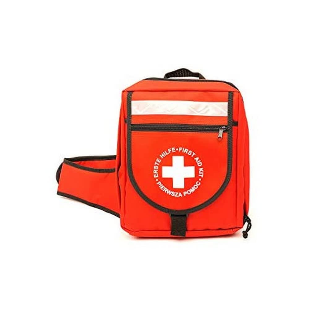 LEINAWERKE 23011 first aid emergency backpack without content, red, with contents DIN 13157 1 pc.
