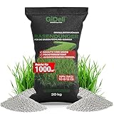 GiDeli Rasendünger 20 kg für 1000 m² Frühjahr Sommer - Rasendünger mit viel Stickstoff, Langzeitdünger, Stickstoffdünger für dichten grünen Rasen, verdrängt Moos