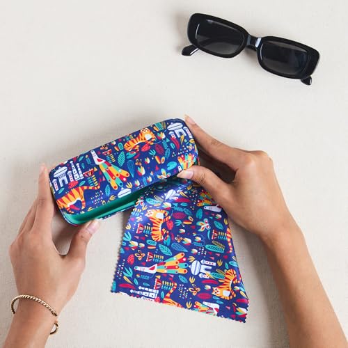 Image of Chumbak Eyewear Case for Women, Spectacle Case, Sunglass Organizer and Cover Box, Stylish Glass Case for Specs, Spectacle Box, Specs Case, Stylish Glasses Cover, Protective Eyewear Case