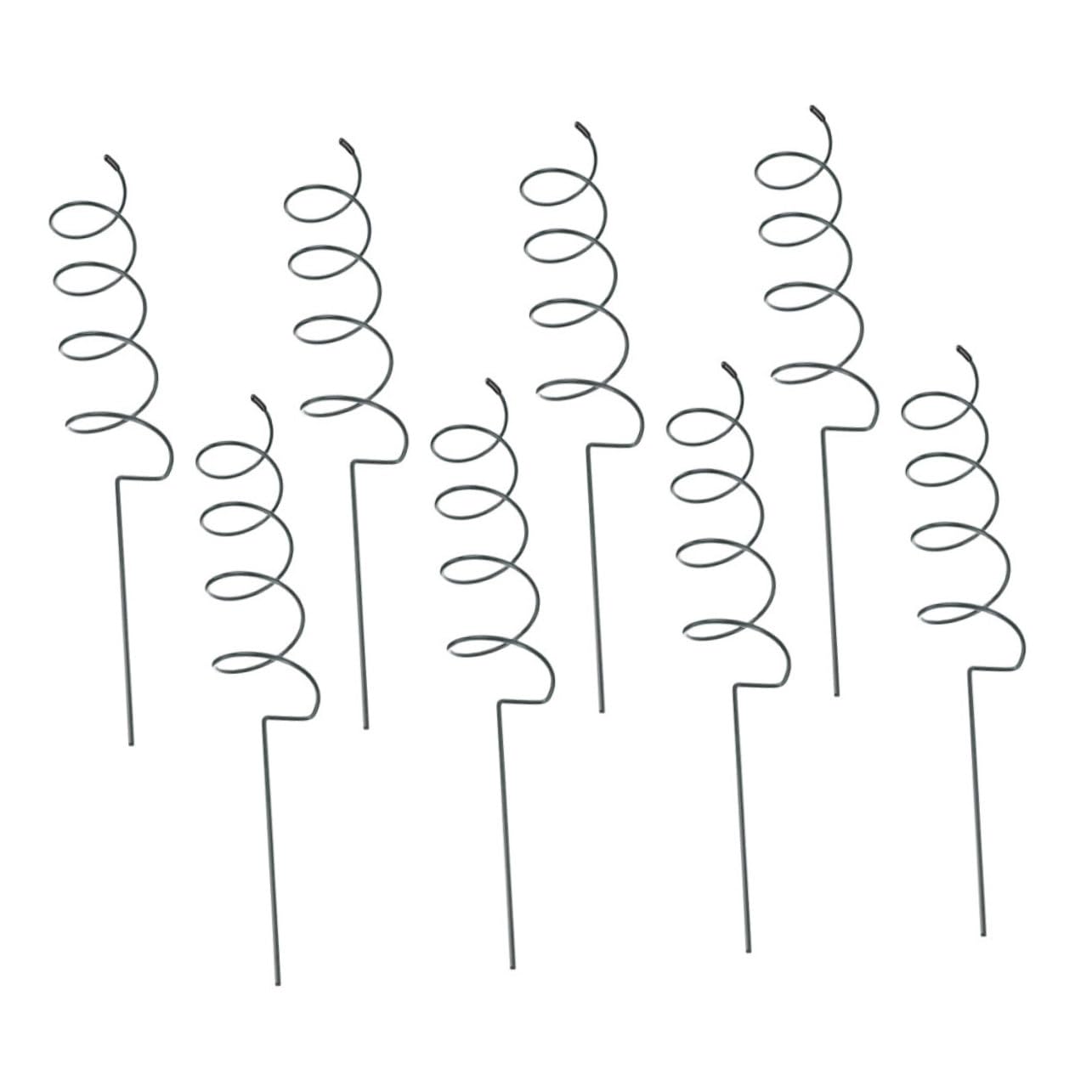 ibasenice Tuteur Spiralé de Support pour Plantes, Lot de 8 en Fer