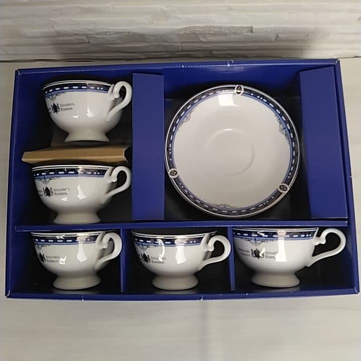 ★桃山　オリエントエキスプレス　コーヒー碗皿　カップ＆ソーサー　5客セット　未使用品 オリエントエクスプレス 桃山陶器 | : 器道楽 waa＊即