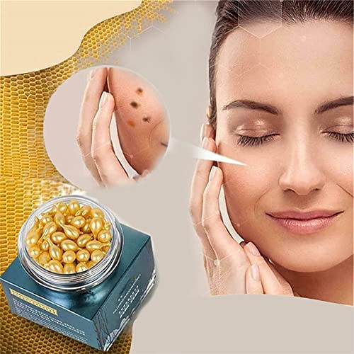 Snake Venom Extract Serum Capsule For Eyes,Anti-wrinkle Anti-aging Moisturizing Essence Capsule, Fullerene Sheep Placenta Intensive Facial Serum Collagen Cream (30 Capsules) Cover