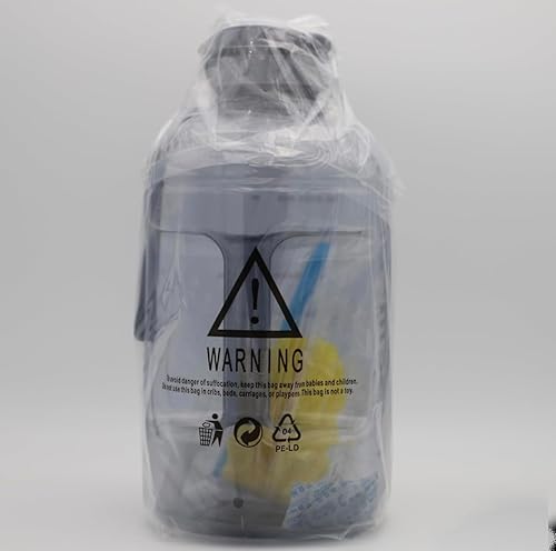 Miniatura 4 de Botella de agua de 3 litros con marcador de tiempo y pajilla, grande de 101 onzas, sin BPA, a prueba de fugas, para gimnasio, deportes, senderismo,