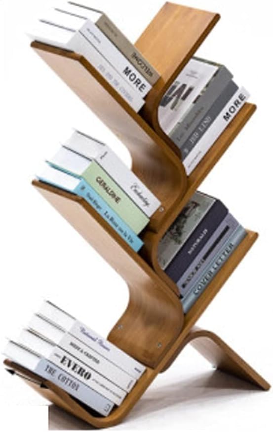 Étagère à livres arbre 5 couches bibliothèque bois massif pour enfants et étudiants