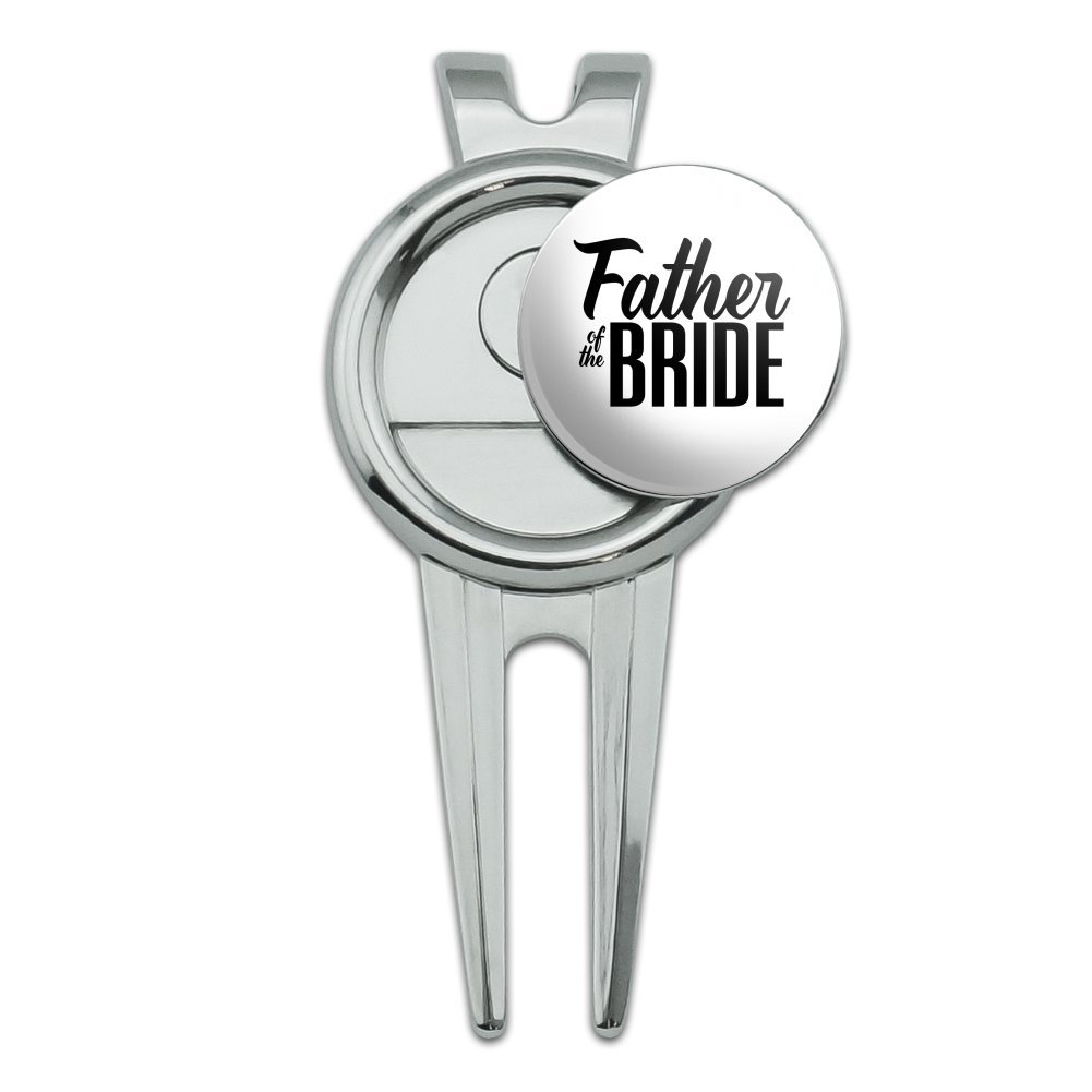 GRAPHICS & MORE Father of The Bride Wedding Golf Divot Repair Tool and Ball Marker