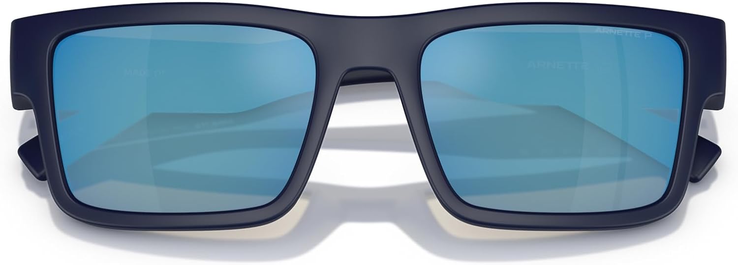 ARNETTE Man Sunglasses Matte Black Frame, Polar Dark Grey Lenses, 54MM