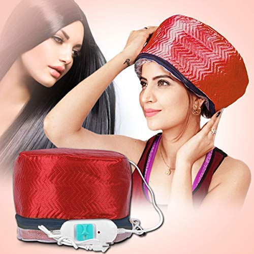 Saleshop365� Electric Thermal Head Hair Spa Cap, Hair Care Thermal Treatment with Beauty Steamer Nourishing Heating Cap, Spa Cap Steamer-image-4