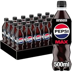Pepsi Max Cola | 500ml Bottle | 24 Pack