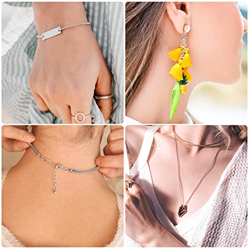 image for PAXCOO 4600Pcs Silver Jump Rings with Jump Rings Open/Close Tools for 