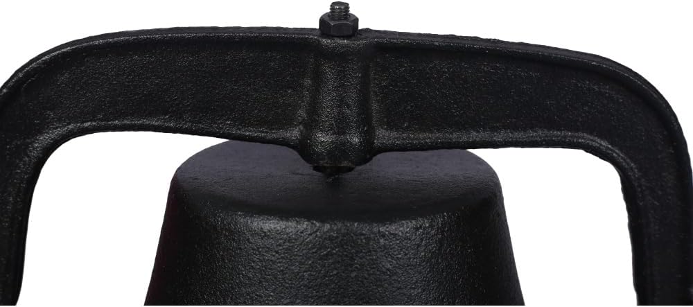 Large Cast Iron Bell, Antique Vintage Dinner Bells,Door Bell for Outdoor Garden Backyard Liberty Farm Church School