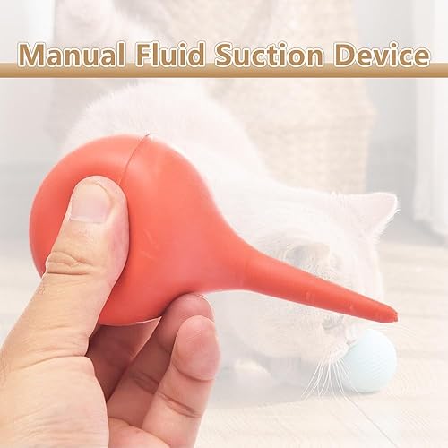 Miniatura 3 de Dispositivo manual de succión de líquido de 3 piezas, para lavado de orejas de goma para mascotas, herramienta de eliminación de cera de oídos,