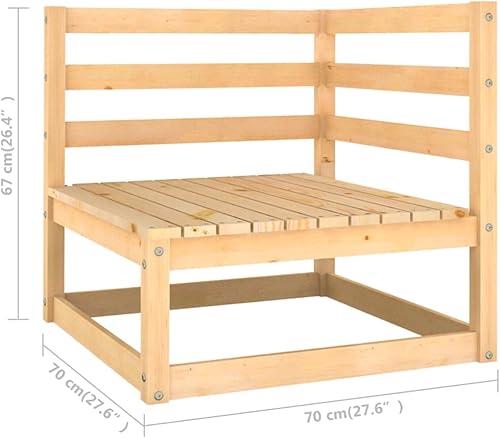 Miniatura 6 de DGZLIIO Muebles de exterior juegos de muebles de patio juego de 10 piezas para patio con cojines madera de pino maciza adecuada para el hogar patio