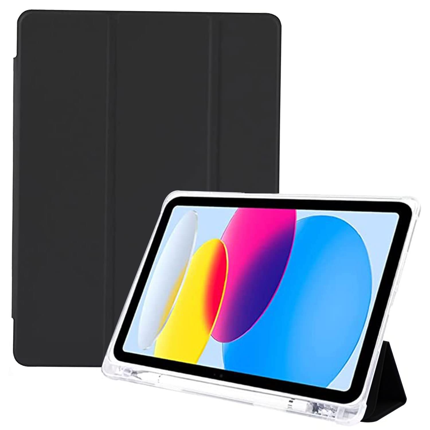 GRIPP Rhino Shockproof Transparent Back Case for iPad 10.9 inch (10th Generation) (2022) with Dual Material Rugged & 360° Protective Bumper, Pencil Holder Auto Sleep/Wake Flip Cover - Black (B0BNNNZ4H5) Amazon Price History, Amazon Price Tracker