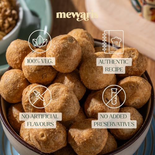 Image of MEWARIS Dry Fruit Kachori | Sweet & Spicy Indian Snack | Chatpata Tea-Time Munching for Adults | Ready to Eat Traditional Snack | 200g Pack of 1