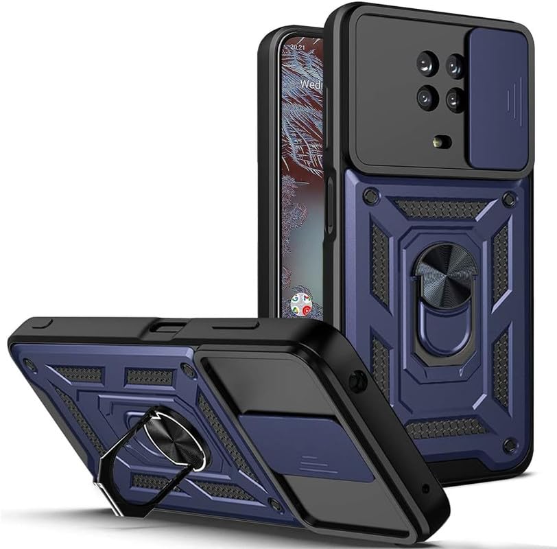 SkyTree Nokia G20, Robotic Sliding Camera Window Shock Proof Thunder Case, Dual Layer Hybrid Armor Back Cover Case with Kickstand for Nokia G20 - Blue (B0CVV5PBZW) Amazon Price History, Amazon Price Tracker