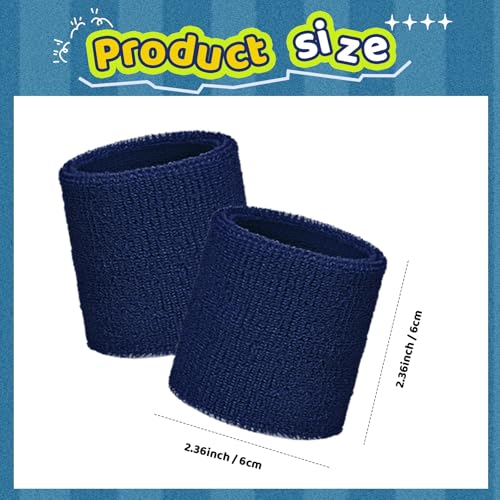 Image of Bememo 12 Pack Wristbands Sweatband for Women Men, Neon Colored Sport Wrist Bands, Tennis Football Basketball Sweatbands, Moisture Wicking Arm Bands for Working Out