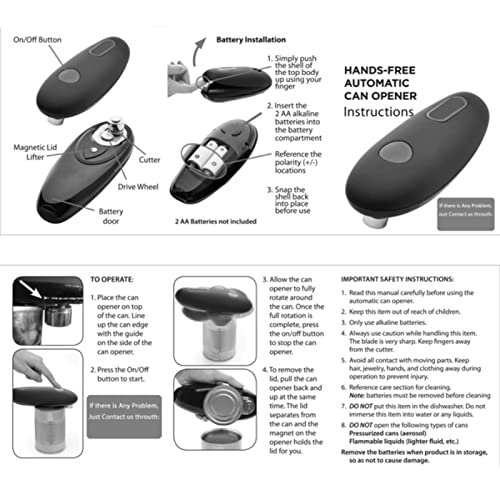 Apriscatole elettrico, apriscatole portatile