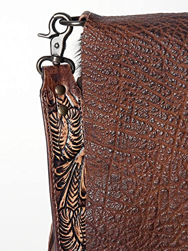 American Darling Large Crossbody Hand Carved Leather Fringe Purse for Women Western Handbags Purses Clutch Shoulder Bags (ADBGZ137B)2